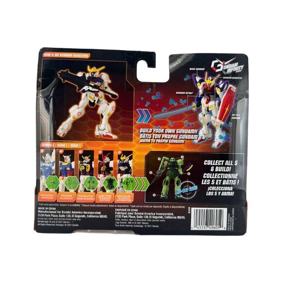Bandai Gundam Infinity Series: ASW-G-08 Gundam Action Figure / 4.5 Inches - Picture 2 of 3